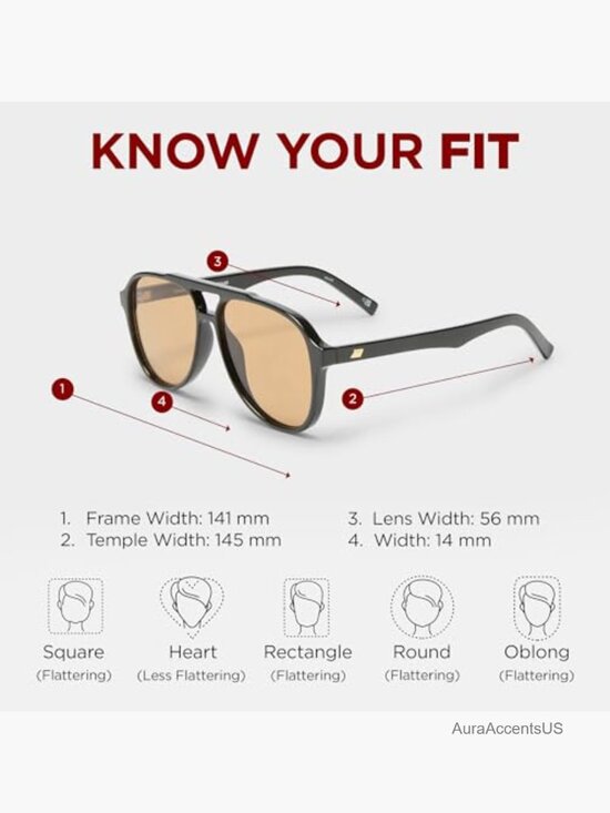 Aviator Sunglasses - Unisex Classic Retro Style UV Protection